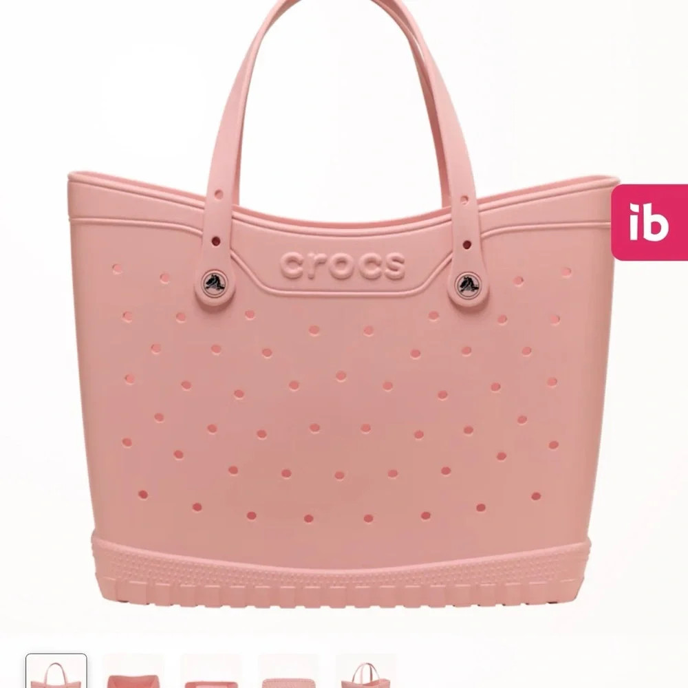 Crocs Classic Large Tote Bag Powder Pink - New - Picture 2 of 6